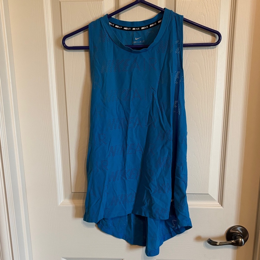 Women’s Nike Running Blue Razorback Tank Top (breathable)